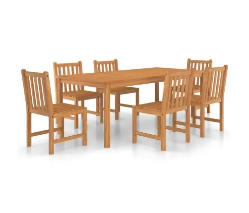 7-Osaline Aiasöögikomplekt, 200 X 100 cm Täispuit