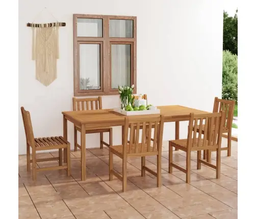 7-Osaline Aiasöögikomplekt, 200 X 100 cm Täispuit