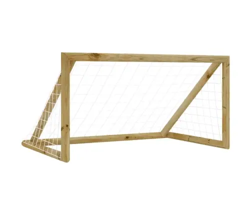 Jalgpallivärav Võrguga, 160X80X100 cm Männipuit