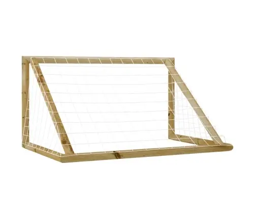 Jalgpallivärav Võrguga, 160X80X100 cm Männipuit