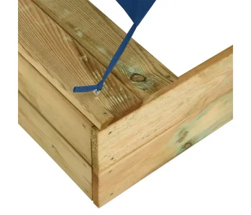 Smilšu Kaste Ar Jumtu, 80X60X97,5 Cm, Impregnēts Priedes Koks Vidaxl