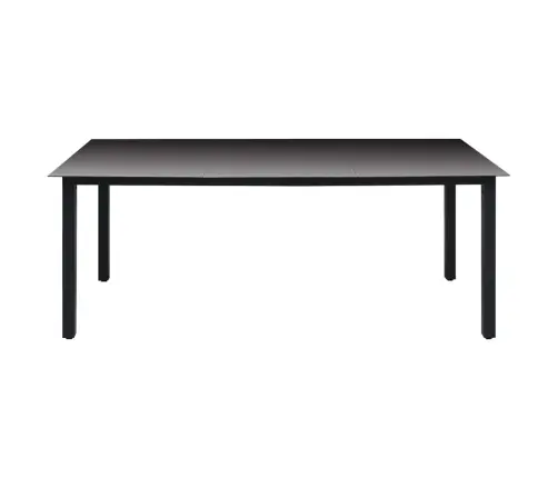 9-Osaline Aiamööblikomplekt, Must