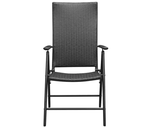 7-Daļīgs Dārza Mēbeļu Komplekts, Melns Un Brūns Vidaxl