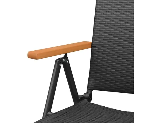 5-Osaline Aia Söögimööbli Komplekt, Must Ja Pruun