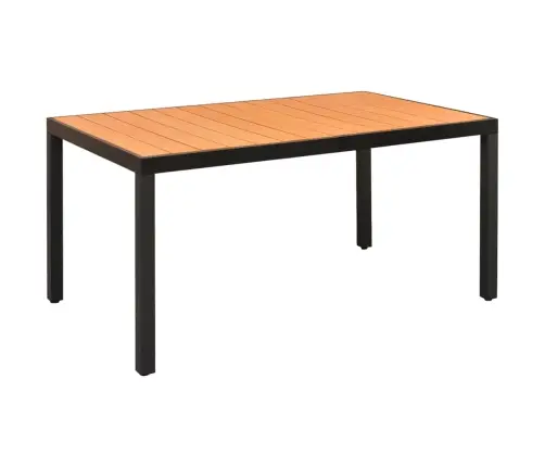 7-Daļīgs Dārza Mēbeļu Komplekts, Melns Ar Brūnu Vidaxl