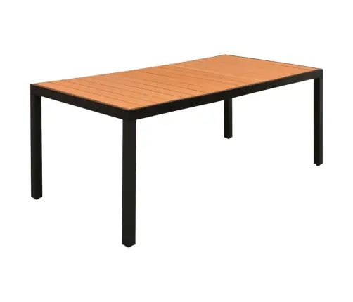 Sodo Valgomojo Komplektas, 7 Dalių, Juodos Ir Rudos Spalvos