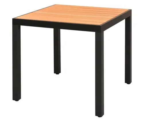 5-Osaline Aiamööblikomplekt, Pvc-Rotang, Must Ja Pruun