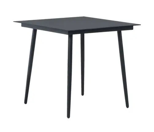 3-Daļīgs Dārza Mēbeļu Komplekts, Pvc Rotangpalma, Melns Vidaxl