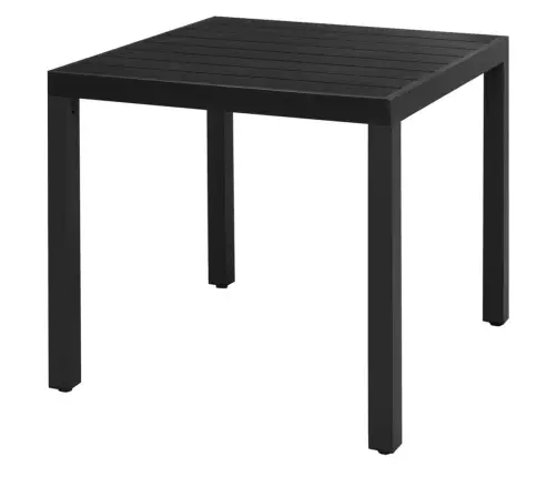 3-Osaline Aiamööblikomplekt, Pvc-Rotang, Must