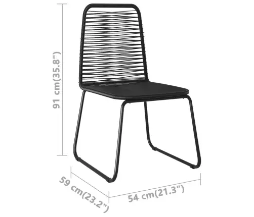 Sodo Valgomojo Komplektas, 3 Dalių, Juodas, Pvc Ratanas