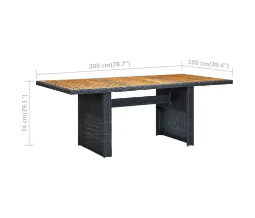 7-Daļīgs Dārza Mēbeļu Komplekts Ar Matračiem, Pe Rotangpalma Vidaxl