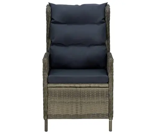 7-Osaline Aiamööblikomplekt Patjadega, Polürotang, Pruun