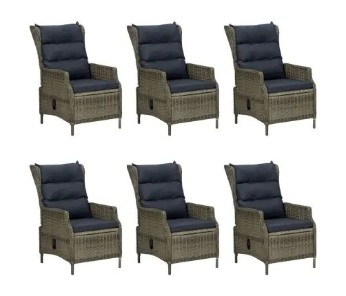 Lauko Komplektas Su Pagalvėmis, 7 Dalių, Rudas, Poliratanas