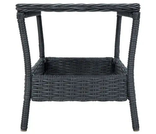 3-Daļīgs Dārza Atpūtas Mēbeļu Komplekts, Pelēka Pe Rotangpalma Vidaxl