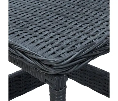 3-Daļīgs Dārza Atpūtas Mēbeļu Komplekts, Pelēka Pe Rotangpalma Vidaxl