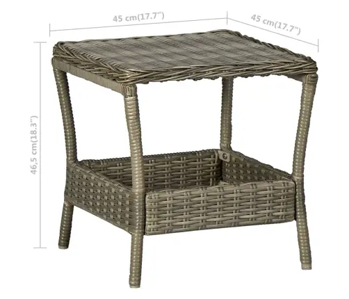 Sodo Komplektas Su Pagalvėlėmis, 3 Dalių, Rudas, Poliratanas