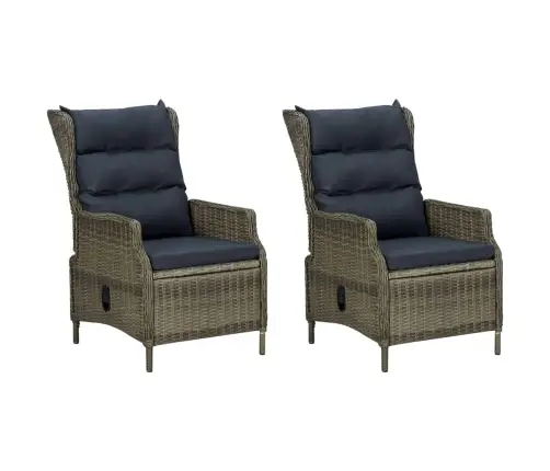 Sodo Komplektas Su Pagalvėlėmis, 3 Dalių, Rudas, Poliratanas