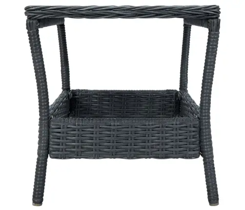 2-Osaline Aiamööbli Komplekt Patjadega, Polürotang, Tumehall