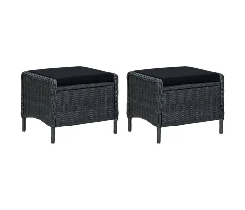 3-Daļīgs Dārza Atpūtas Mēbeļu Komplekts, Pelēka Pe Rotangpalma Vidaxl