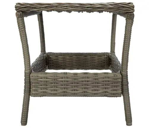 3-Daļīgs Dārza Atpūtas Mēbeļu Komplekts, Brūna Pe Rotangpalma Vidaxl