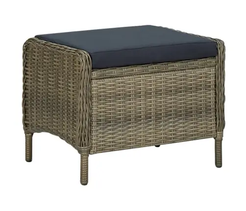 3-Daļīgs Dārza Atpūtas Mēbeļu Komplekts, Brūna Pe Rotangpalma Vidaxl