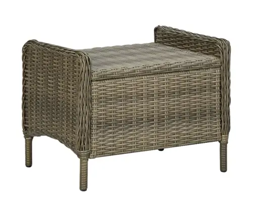 3-Daļīgs Dārza Atpūtas Mēbeļu Komplekts, Brūna Pe Rotangpalma Vidaxl