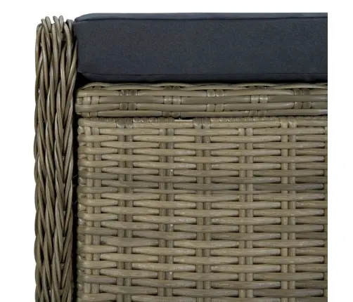 Lauko Komplektas Su Pagalvėmis, 9 Dalių, Rudas, Poliratanas