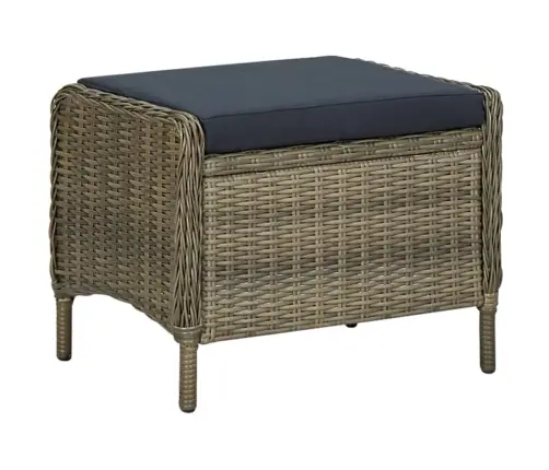 Lauko Komplektas Su Pagalvėmis, 9 Dalių, Rudas, Poliratanas