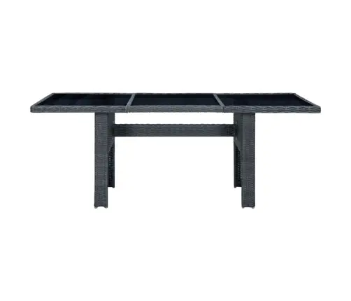 7-Osaline Aiamööblikomplekt Patjadega, Polürotang, Tumehall