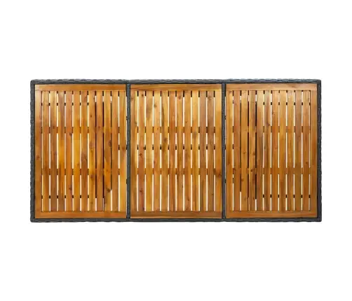 9-Osaline Aiamööblikomplekt Patjadega, Polürotang, Tumehall