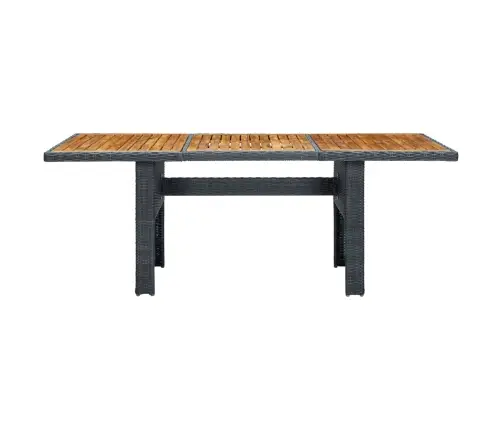 9-Osaline Aiamööblikomplekt Patjadega, Polürotang, Tumehall