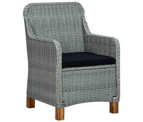 7-Daļīgs Dārza Mēbeļu Komplekts Ar Matračiem, Pe Rotangpalma Vidaxl