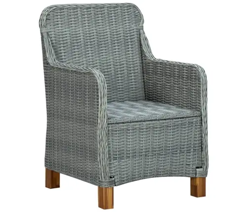 9-Daļīgs Dārza Mēbeļu Komplekts Ar Matračiem, Pe Rotangpalma Vidaxl