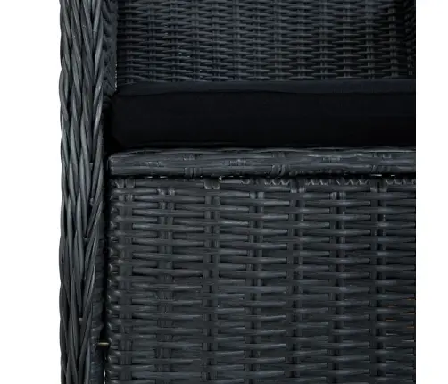 3-Daļīgs Dārza Atpūtas Mēbeļu Komplekts, Pelēka Pe Rotangpalma Vidaxl