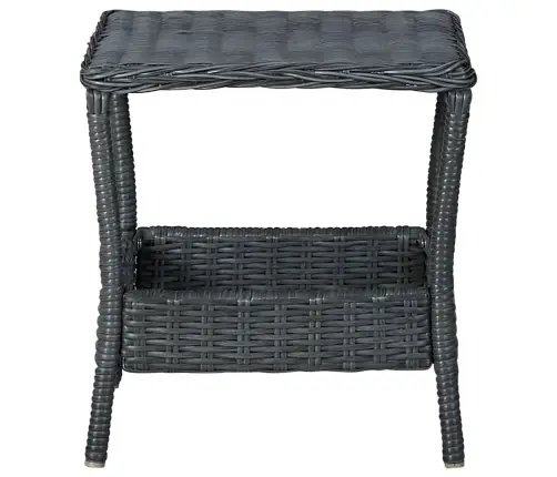 3-Daļīgs Dārza Atpūtas Mēbeļu Komplekts, Pelēka Pe Rotangpalma Vidaxl