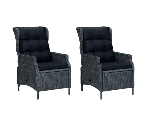 9-Daļīgs Dārza Mēbeļu Komplekts Ar Matračiem, Pe Rotangpalma Vidaxl