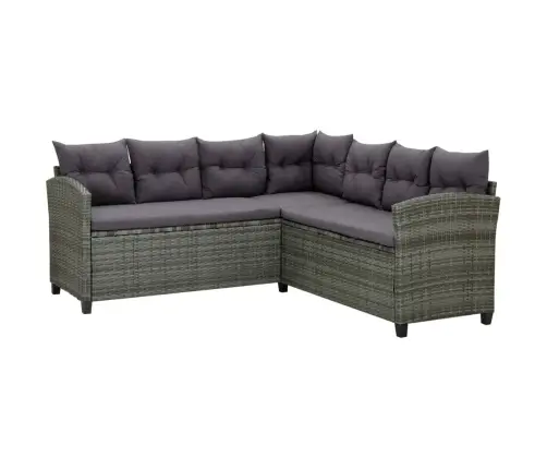 6-Daļīgs Dārza Mēbeļu Komplekts, Matrači, Pe Rotangpalma Vidaxl