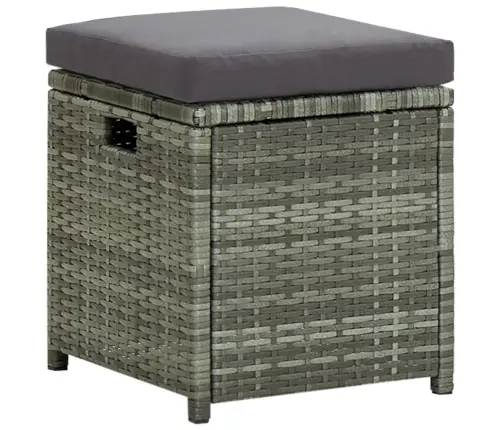 6-Daļīgs Dārza Mēbeļu Komplekts, Matrači, Pe Rotangpalma Vidaxl