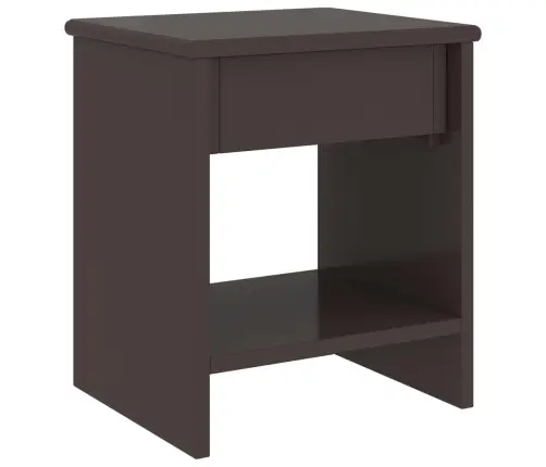 Naktsskapītis, Tumši Brūns, 35X30X40 Cm, Priedes Masīvkoks Vidaxl