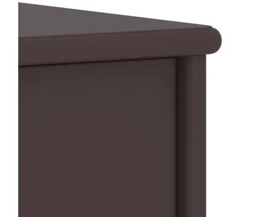 Naktsskapītis, Tumši Brūns, 35X30X40 Cm, Priedes Masīvkoks Vidaxl