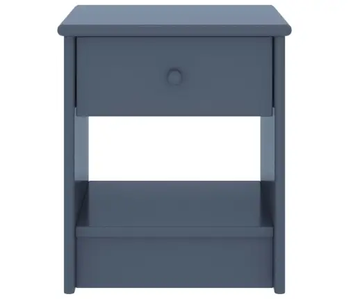 Naktsskapītis, Gaiši Pelēks, 35X30X40 Cm, Priedes Masīvkoks Vidaxl