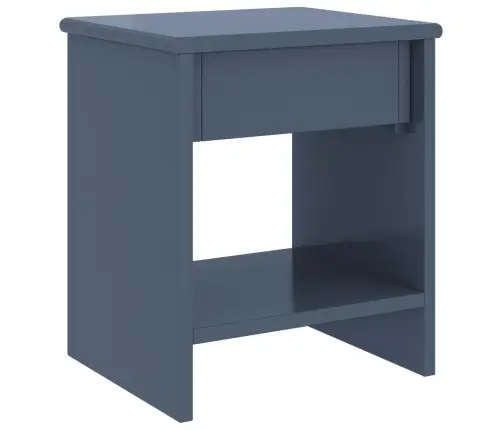 Naktsskapītis, Gaiši Pelēks, 35X30X40 Cm, Priedes Masīvkoks Vidaxl