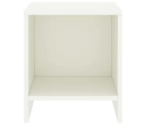 Naktsskapītis, Balts, 35X30X40 Cm, Priedes Masīvkoks Vidaxl