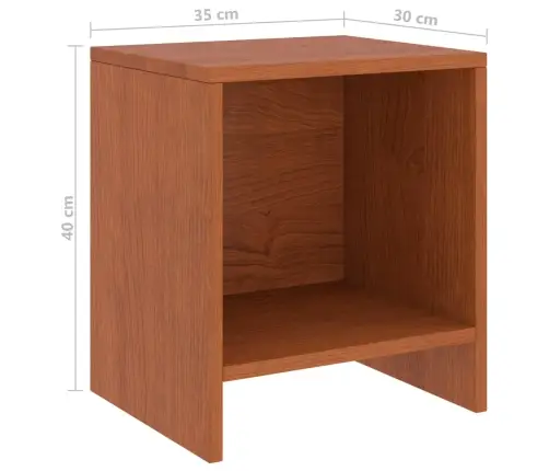Naktsskapīši, 2 Gab., Medus Brūni, 35X30X40 Cm, Priedes Koks Vidaxl Naktsskapīši, 2 Gab., Medus Brūni, 35X30X40 Cm, Priedes Koks Vidaxl
