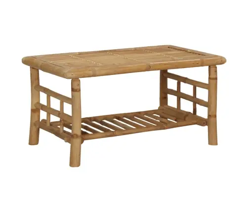 4-Osaline Aiamööbli Komplekt Patjadega, Bambus