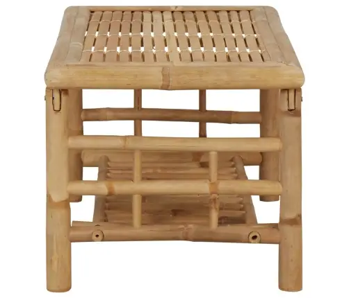 4-Osaline Aiamööbli Komplekt Patjadega, Bambus