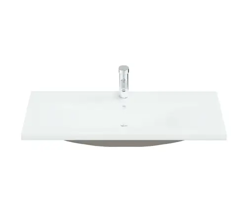 Įmontuojamas Praustuvas, Baltas, 101X39X18cm Keramika