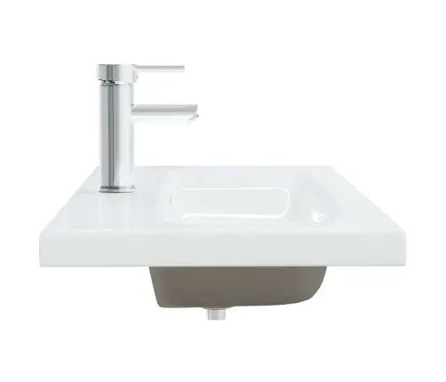 Įmontuojamas Praustuvas, Baltas, 101X39X18cm Keramika