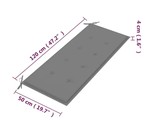 2-Kohaline Aiapink Padjaga, 120 cm Eukalüptipuit
