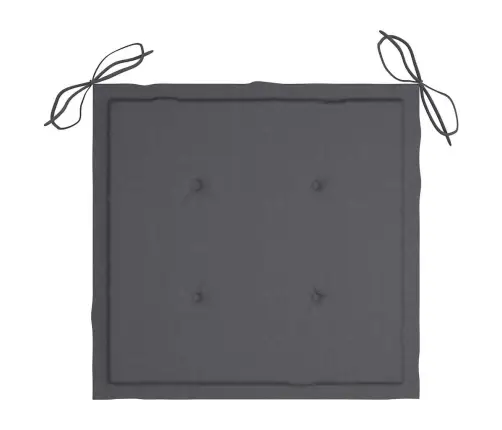 Dārza Krēsli Ar Matračiem, 4 Gab., Akācijas Masīvkoks, Pelēki Vidaxl